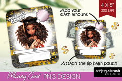 Graduation Money Card PNG - Chibi Girl Money Card Holder Product Image 1