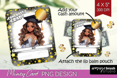 Graduation Money Card PNG - Chibi Girl Money Card Holder Product Image 1