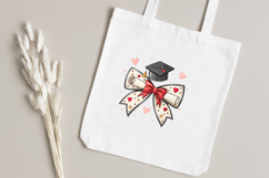 coquette bow, graduation bow, heart design, diploma theme, digital clipart, celebrate bow, milestone art, bow art, graduation heart, digital art, graduation heart bow, coquette bow clipart, diploma theme bow, heart design art, digital bow design, celebrat