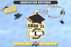Graduation Keychains Laser Cut Bundle, Graduation Gift SVG Product Image 5