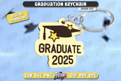 Graduation Keychains Laser Cut Bundle, Graduation Gift SVG Product Image 6