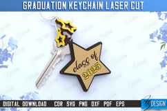 Graduation Keychain | Grad 2025 | Keyring | Class of 2025 Product Image 1