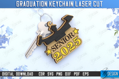 Graduation Keychain | Grad 2025 | Keyring | Class of 2025 Product Image 1