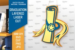 Graduation Layered Laser Cut. Graduation Sign Wall Decor SVG Product Image 1