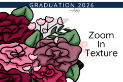 Navy and Gold Graduation Clipart | Class of 2026 PNG Product Image 2