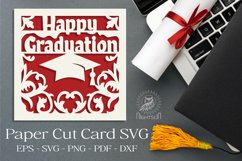 Graduation Paper Card SVG Product Image 1
