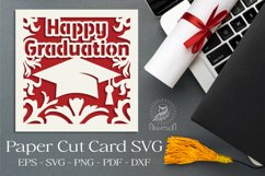 Graduation Paper Cutting SVG Product Image 1