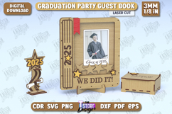 Graduation Party Guest Book Laser Cut Bundle, Class of 2025 Product Image 5