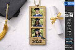 Graduation Photo Frames Ornament Laser Cut | Class of 2026 Product Image 1