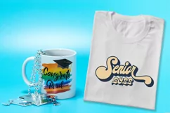Retro Senior 2022 Sublimation Design I Graduation 2022 Sublimation  I Retro theme Senior 2022 Sublimation PNG