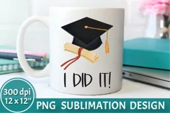 Graduation mug mock up preview