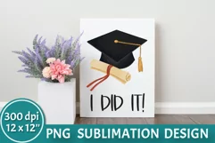Graduation decor mock up preview