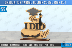 Graduation Tassel Holder Laser Cut Bundle, Graduation Award Product Image 3