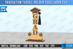 Graduation Tassel Holder Laser Cut Bundle, Graduation Award Product Image 4