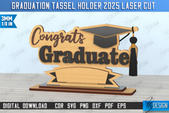 Graduation Tassel Holder Laser Cut Bundle, Graduation Award Product Image 6