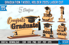 Graduation Tassel Holder Laser Cut Bundle, Graduation Award Product Image 1