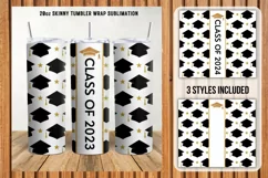 Class of 2023-2024 Tumbler Sublimation Design PNG Product Image 1
