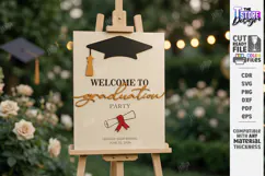 Graduation Welcome Sign Laser Cut | Graduation Party Laser Product Image 1