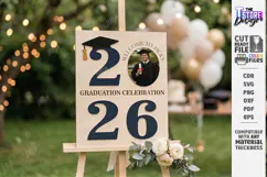 Graduation Welcome Sign Laser Cut | Graduation Party Laser Product Image 1