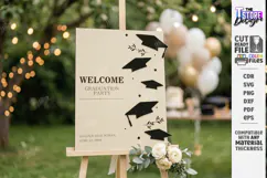 Graduation Welcome Sign Laser Cut | Graduation Party Laser Product Image 1