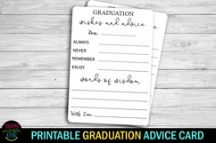 words of wisdom for the graduates- graduation party advice cards printable