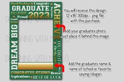 Graduation Words - 2023 Green 12x18 Garden Flag Sublimation Product Image 2