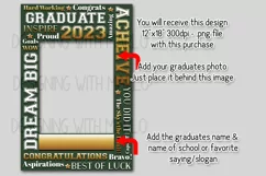 Graduation Words - 2023 Green 12x18 Garden Flag Sublimation Product Image 2