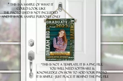 Graduation Words - 2023 Green 12x18 Garden Flag Sublimation Product Image 3