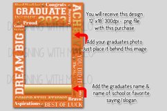 Graduation Words - 2023 Orange 12x18 Garden Flag Sublimation Product Image 2