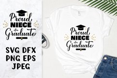 Proud niece of a graduate SVG. Graduation family design Product Image 1