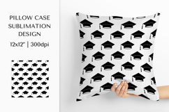 Graduation Hats Pillow Case Sublimation Design PNG 001 Product Image 1