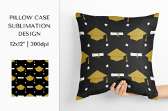 Graduation Hats Pillow Case Sublimation Design PNG 002 Product Image 1