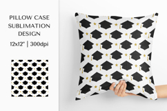 Graduation Hats Pillow Case Sublimation Design PNG 004 Product Image 1