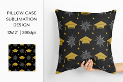 Graduation Hats Pillow Case Sublimation Design PNG 005 Product Image 1