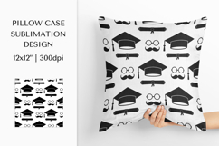 Graduation Hats Pillow Case Sublimation Design PNG 006 Product Image 1