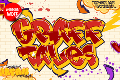 Graff Tales | Wild Break Graffiti Webfont for Urban Websites Product Image 1
