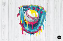Melting Baseball PNG, Dripping Glove PNG Product Image 1