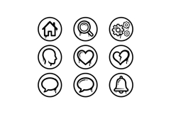 Graffiti Circular UI Icon Pack Drip Badge Style Vector Product Image 2