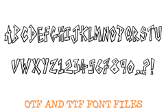 Graffiti Doodle Cartoon Alphabet Lettering ABC Text Font OTF Product Image 2