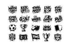 Graffiti Football Tournament Badge Collection Product Image 2