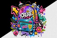 Graffiti tumbler, mug wrap, clipart sublimation design Product Image 2