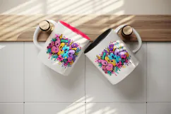 Graffiti tumbler, mug wrap, clipart sublimation design Product Image 3