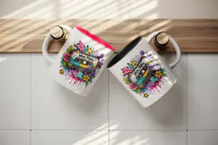 Graffiti tumbler, mug wrap, clipart sublimation design Product Image 3