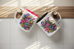 Graffiti tumbler, mug wrap, clipart sublimation design Product Image 3