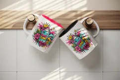 Graffiti tumbler, mug wrap, clipart sublimation design Product Image 3