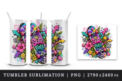 Graffiti tumbler, mug wrap, clipart sublimation design Product Image 4