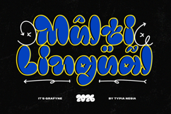 Grafyne - Modern Bubble Balloon Graffiti Font Product Image 2