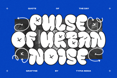 Grafyne - Modern Bubble Balloon Graffiti Font Product Image 3