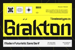 Grakton - Modern Futuristic Sans Serif Product Image 1