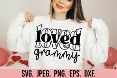 Loved Grammy SVG - Blessed Grammy - Grammy Life Mothers Day Product Image 2